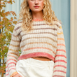 Load image into Gallery viewer, Mia Striped Crop Sweater
