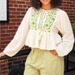 Load image into Gallery viewer, Popea Peplum - Olive<br>***LAST ONE***