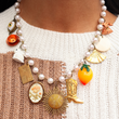 Load image into Gallery viewer, Rosary Charm Necklace