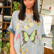 Load image into Gallery viewer, All a Flutter Butterfly Top
