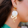 Load image into Gallery viewer, Snake Earrings: Cut-Out