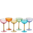 Load image into Gallery viewer, Colorful Art Deco Coupe Glass