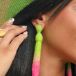 Load image into Gallery viewer, Neon Tassel Pop Earrings