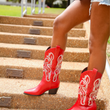 Load image into Gallery viewer, Amaya Western Boot - Cherry