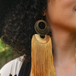 Load image into Gallery viewer, Tapestry Fringe Earrings