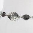Load image into Gallery viewer, Silver Oval Chain Belt