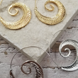 Load image into Gallery viewer, Spiral Leaf Earrings