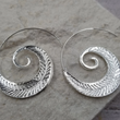 Load image into Gallery viewer, Spiral Leaf Earrings