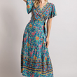 Load image into Gallery viewer, Gentry Flutter Sleeve Wrap Dress
