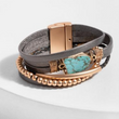 Load image into Gallery viewer, Playa Leather Wrap Bracelet