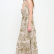Load image into Gallery viewer, Santorini Olive Sketch Maxi Dress