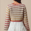 Load image into Gallery viewer, Mia Striped Crop Sweater