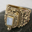 Load image into Gallery viewer, Moonstone Poison Ring