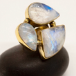 Load image into Gallery viewer, Moonstone Cluster Ring