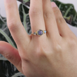 Load image into Gallery viewer, Labradorite Hex Ring
