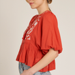 Load image into Gallery viewer, Popea Peplum - Red