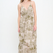 Load image into Gallery viewer, Santorini Olive Sketch Maxi Dress