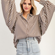 Load image into Gallery viewer, Rory Striped Top - Brown