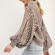 Load image into Gallery viewer, Rory Striped Top - Brown