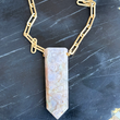 Load image into Gallery viewer, Flower Agate Pendant Necklace