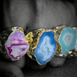 Load image into Gallery viewer, Natural Agate Gem Ring