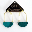 Load image into Gallery viewer, Slime Half Moon Earrings