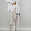 Load image into Gallery viewer, Now You See Me Lace Pant - White
