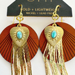 Load image into Gallery viewer, 18K Shimmy Shakin' Fringe Earrings: Turq Heart
