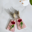 Load image into Gallery viewer, Mystical Hand & Victorian Rose Earrings