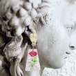 Load image into Gallery viewer, Mystical Hand & Victorian Rose Earrings