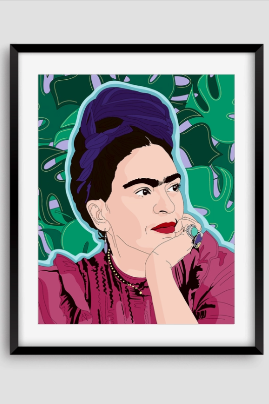 Frida Kahlo Pop Art Print