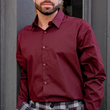 Load image into Gallery viewer, Leo Button Up Shirt - Burgundy