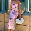 Load image into Gallery viewer, Full Bloom 3D Midi Dress
