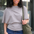 Load image into Gallery viewer, Ivy Mock Neck Top - Mocha
