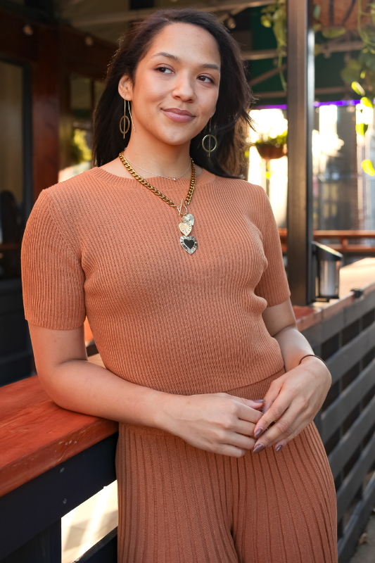 Demi Sweater Crop Top