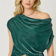 Load image into Gallery viewer, Vera Velvet Top- Emerald
