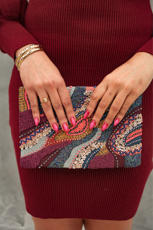 Plum Berry Clutch