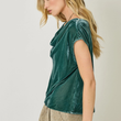 Load image into Gallery viewer, Vera Velvet Top- Emerald
