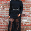 Load image into Gallery viewer, Blaire Lace Midi Skirt - Black
