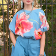 Load image into Gallery viewer, Blossom Crop Top- Blue

