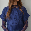 Load image into Gallery viewer, Elise Crochet Sweater Navy
