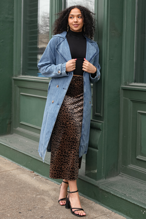 Carmelina Denim Trench