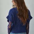 Load image into Gallery viewer, Elise Crochet Sweater Navy
