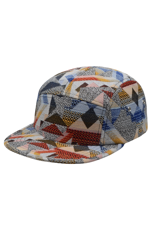 Patchwork Jacquard Camp Cap - XL