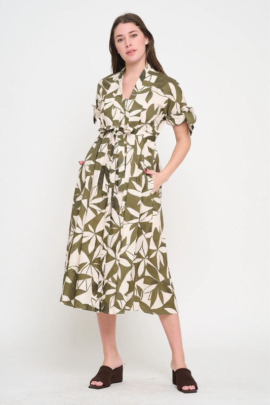 Emerald Canopy Shirt Dress
