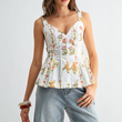 Load image into Gallery viewer, Eloise Peplum Top- Cream
