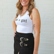 Load image into Gallery viewer, Just A Girl Tank - White
