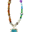 Load image into Gallery viewer, Vicky Rainbow Beaded Heart Necklace
