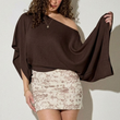 Load image into Gallery viewer, Emery One Shoulder Top - Dark Brown

