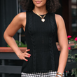 Load image into Gallery viewer, Polly Peplum Top - Black
